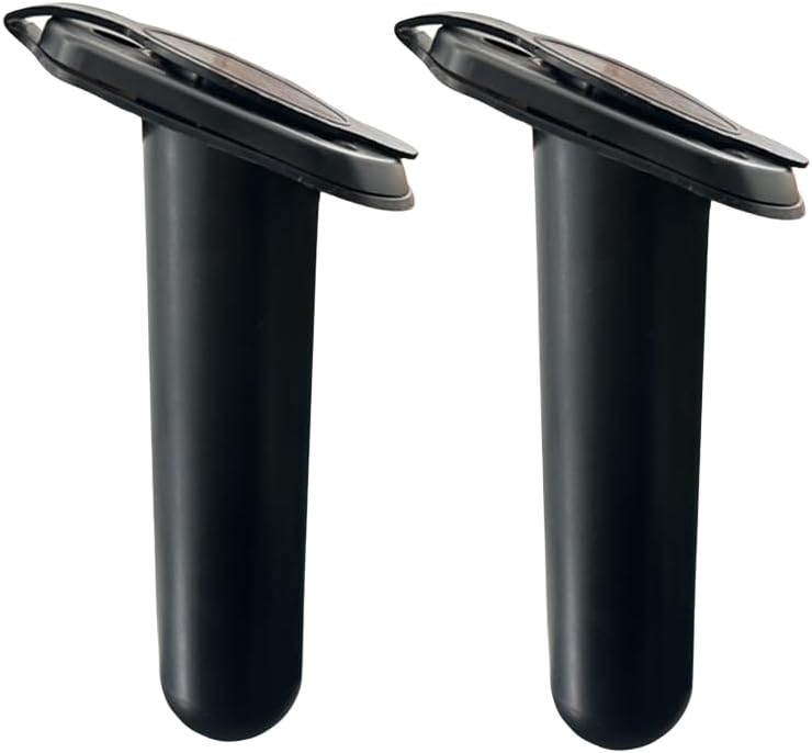 2Pcs Kayak Rod Holder, Deck Plastic Flush Mount Boat Holders and Cap Cover for Fishing, Canoe Tackle Accessory Tool - Image 2
