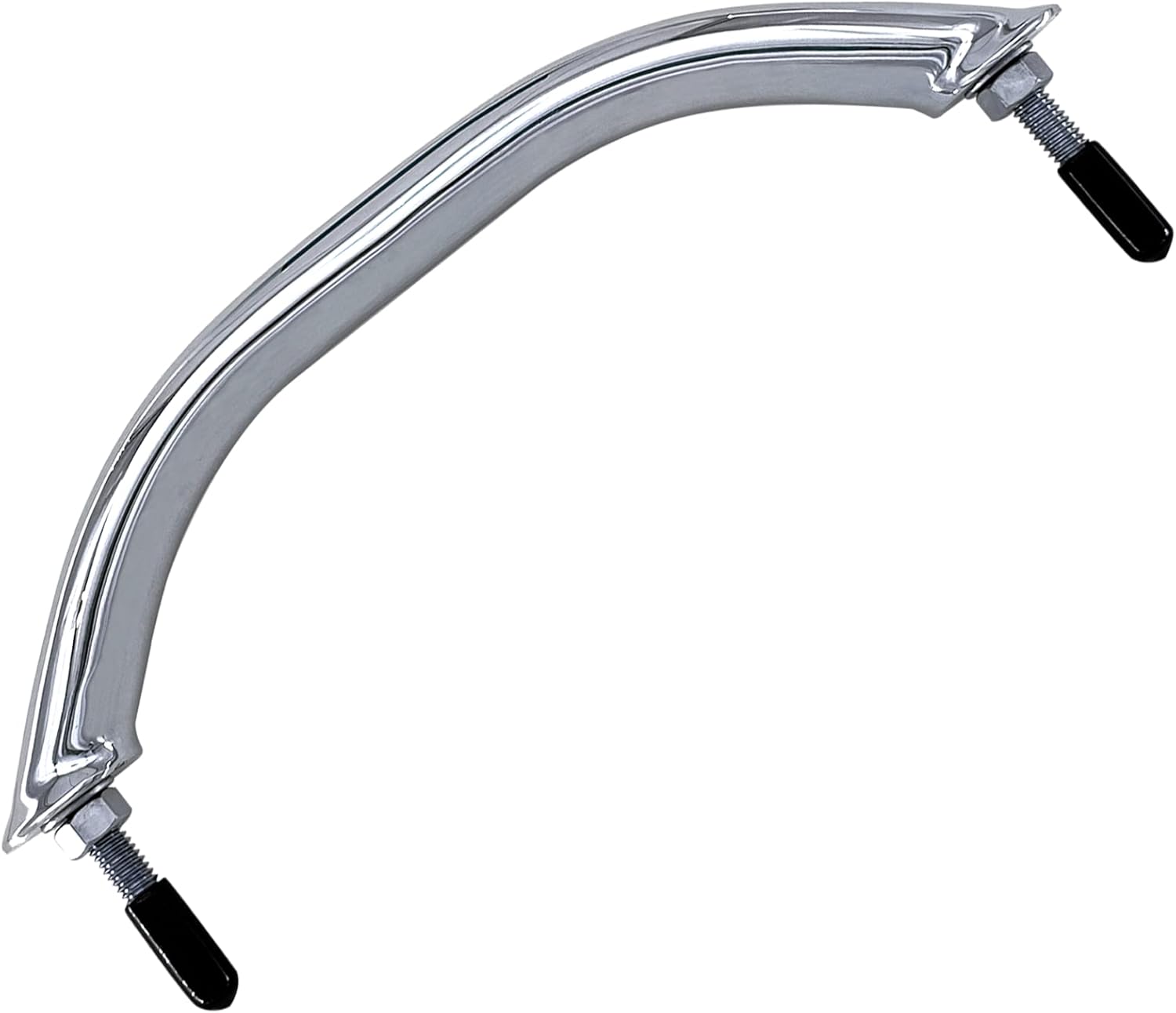 Boat 316 Stainless Steel 8-3/4'' Polished Grab Handle Oval Tube Bar Handrail for Marine Yacht RV - Image 2