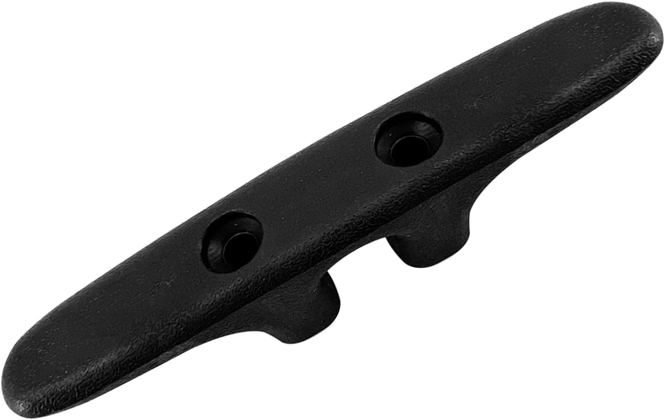 MARINRE 4 PCS Marine Black Nylon Cleat Open Base 4-1/2 in Heavy-Duty Boat Deck and Anchor Line w/Finish - Image 4