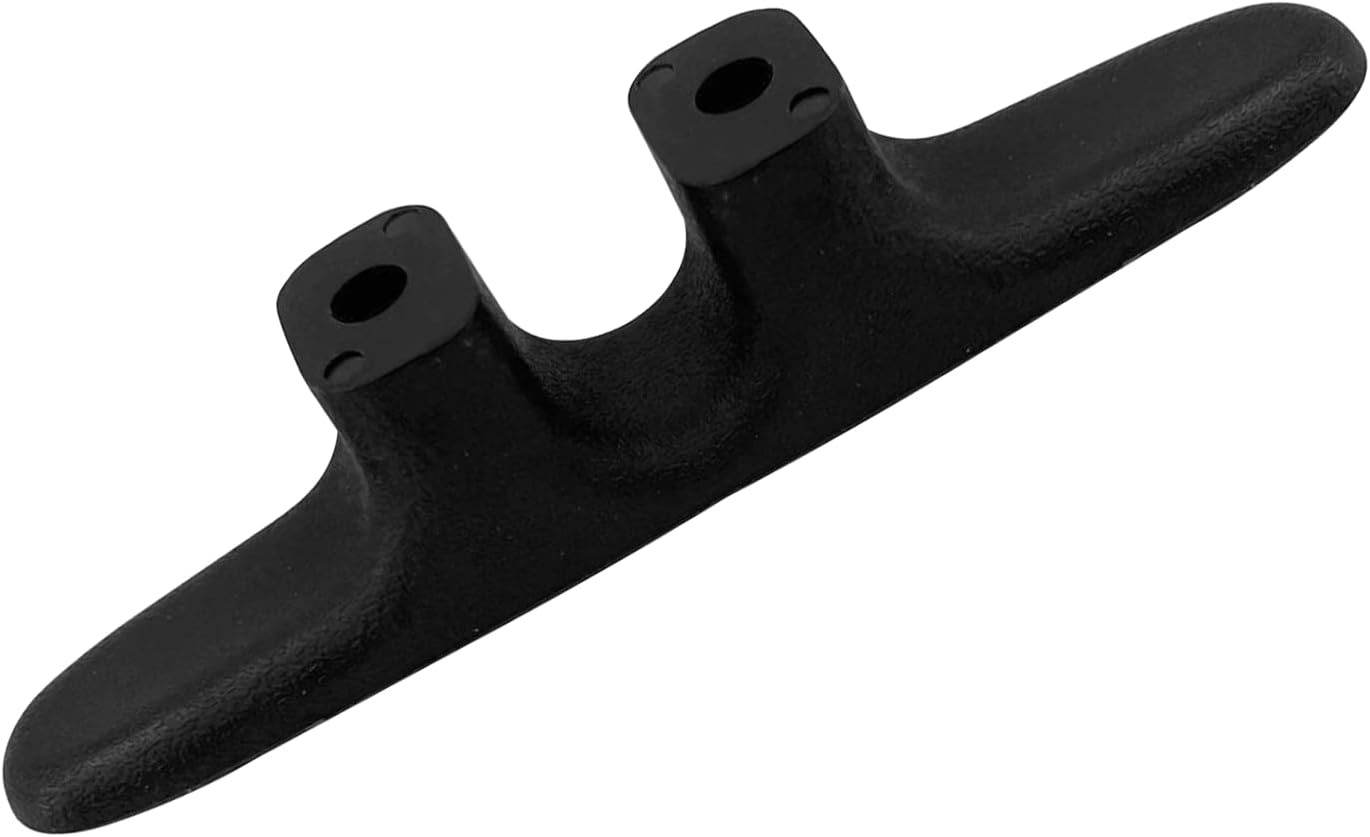 MARINRE 4 PCS Marine Black Nylon Cleat Open Base 4-1/2 in Heavy-Duty Boat Deck and Anchor Line w/Finish - Image 5