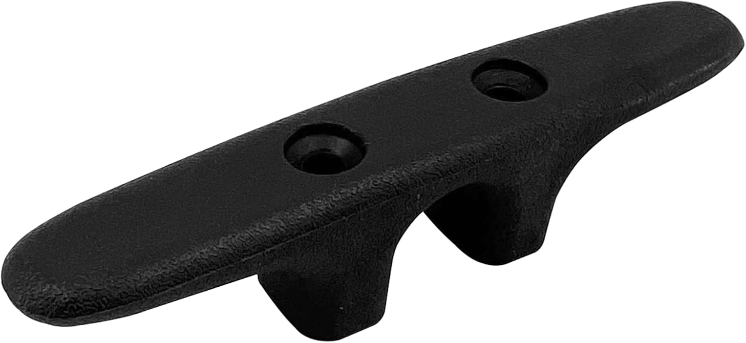 MARINRE 4 PCS Marine Black Nylon Cleat Open Base 4-1/2 in Heavy-Duty Boat Deck and Anchor Line w/Finish - Image 7