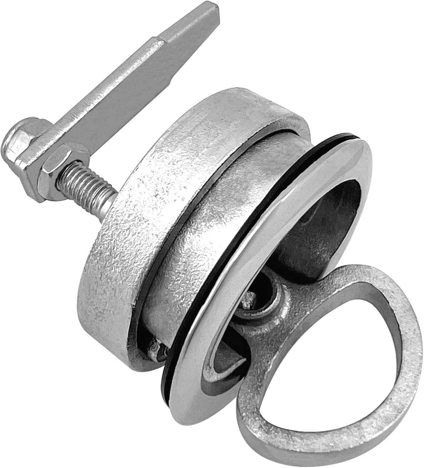 MARIEN 2PCS Marine Grade Stainless Steel Floor Buckle Hatch Latch Flush Turning Lift Handle Recessed Pull latchs - Image 6