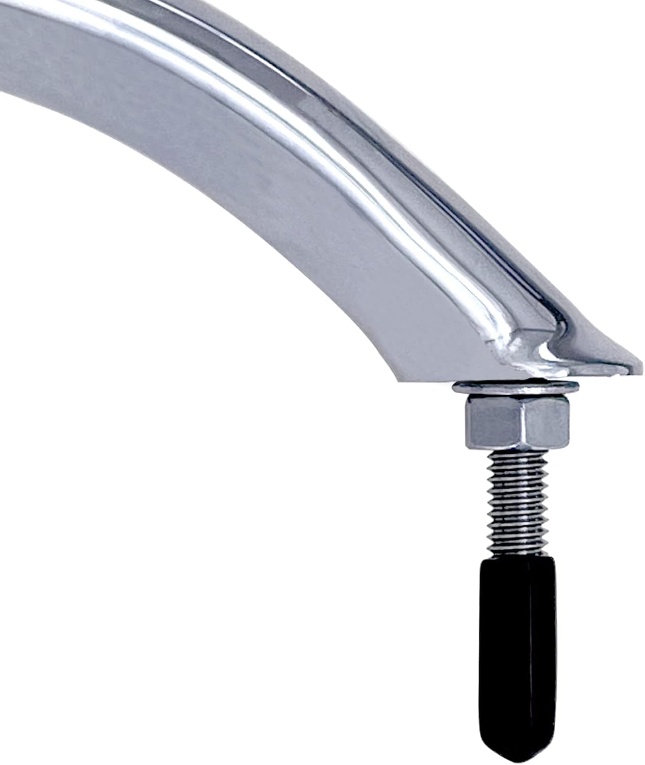2PCS Boat 316 Stainless Steel 8-3/4'' Polished Grab Handle Oval Tube Bar Handrail for Marine Yacht RV - Image 4