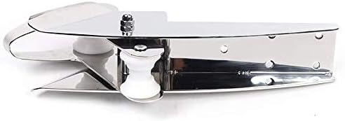 AISI 316 Stainless Steel Hinged Self-Launching Bow Anchor Roller with pivoting Dual-Roller 16.5'' for Marine Yacht Docking Accessories - Image 2