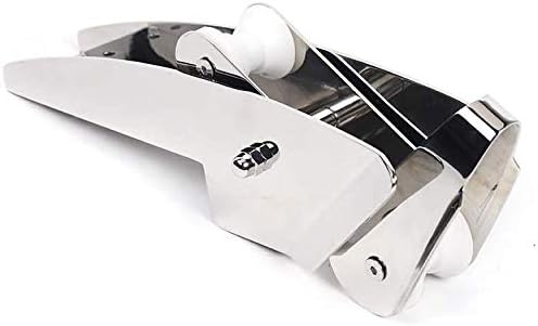 AISI 316 Stainless Steel Hinged Self-Launching Bow Anchor Roller with pivoting Dual-Roller 16.5'' for Marine Yacht Docking Accessories - Image 8