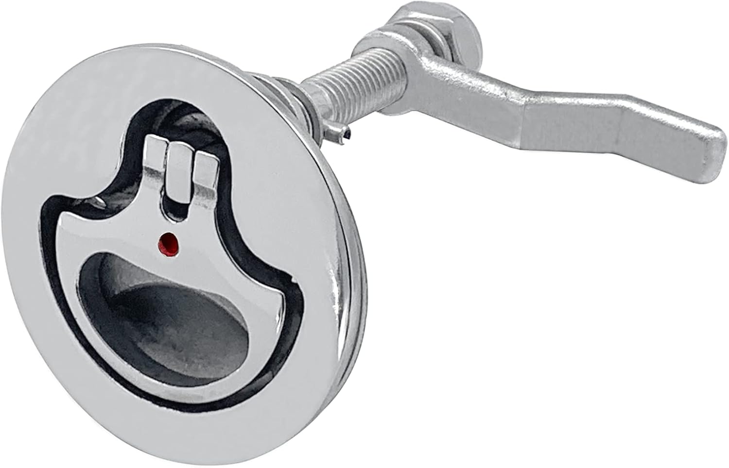 Boat Cam Latch Flush Pull Hatch Lift Stainless Steel with Back Plate Fasteners Screws - Image 7
