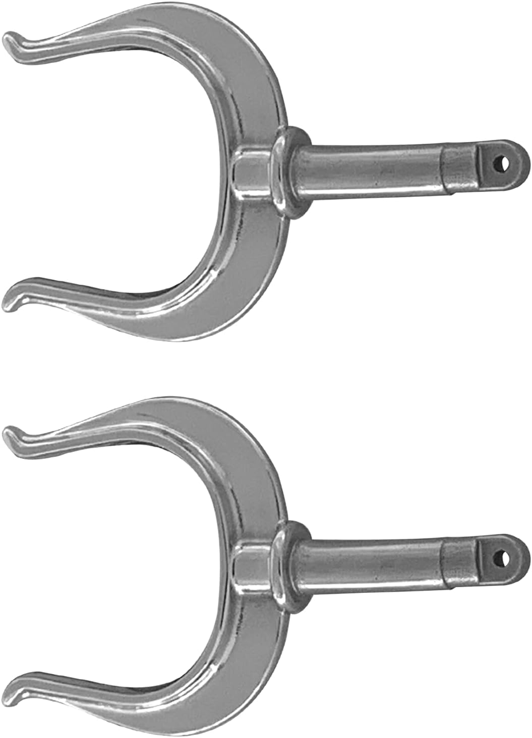 2 Pcs Stainless Steel Oar Lock Oarlock Rowlock Premium Marine Row Boat Dinghy Water Raft Kayak Canoe Side Mount - Image 4