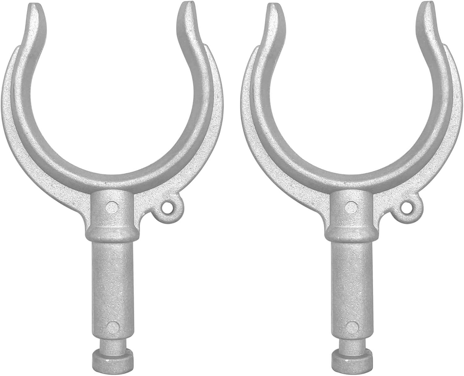 2 pcs Aluminum Oar Lock Oarlock Rowlock Premium Marine Row Boat Dinghy Water Raft Kayak Canoe Side Mount - Image 2