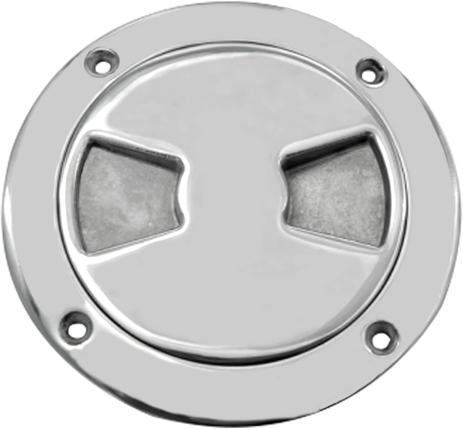 4 inch Hatch 316 Stainless Steel Round Non Slip Inspection Deck Plate with Detachable Cover for Marine Boat Yacht - Image 2