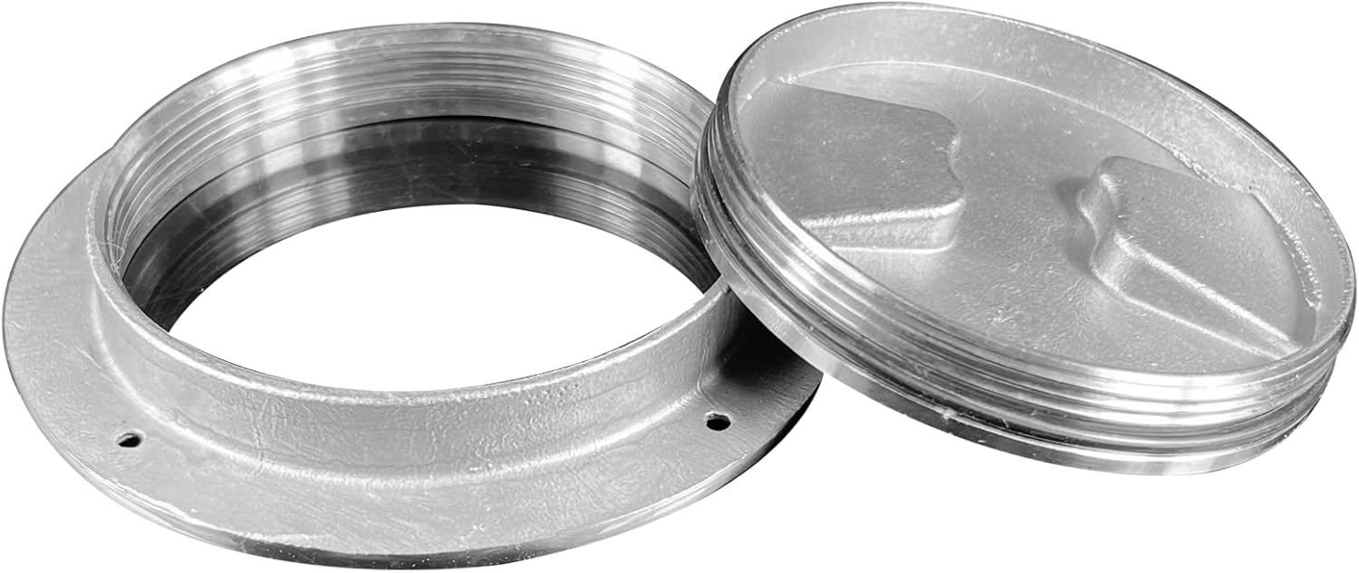 4 inch Hatch 316 Stainless Steel Round Non Slip Inspection Deck Plate with Detachable Cover for Marine Boat Yacht - Image 5