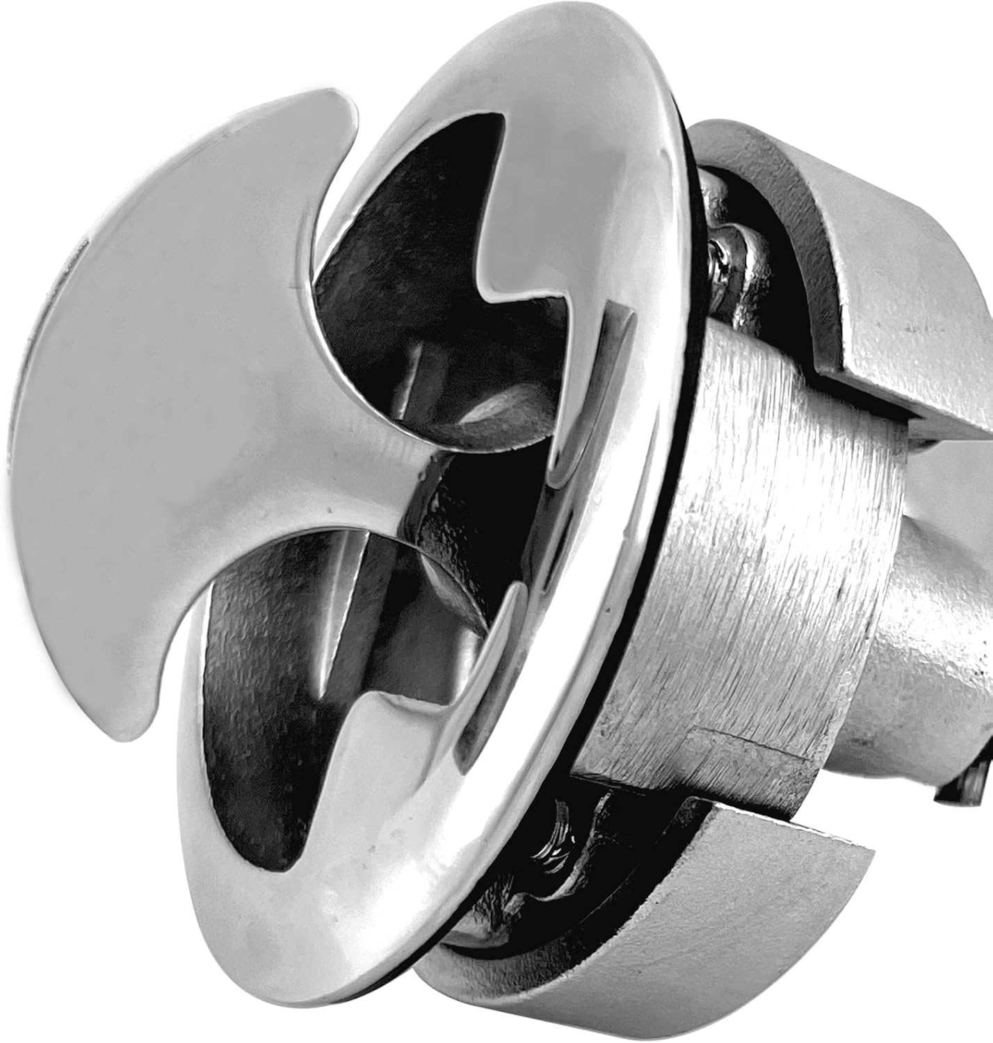 2Pcs Marine Grade Stainless Steel Floor Buckle Hatch Latch Flush Turning Lift Handle Recessed Pull Ring Non-Locking with Lock - Image 5