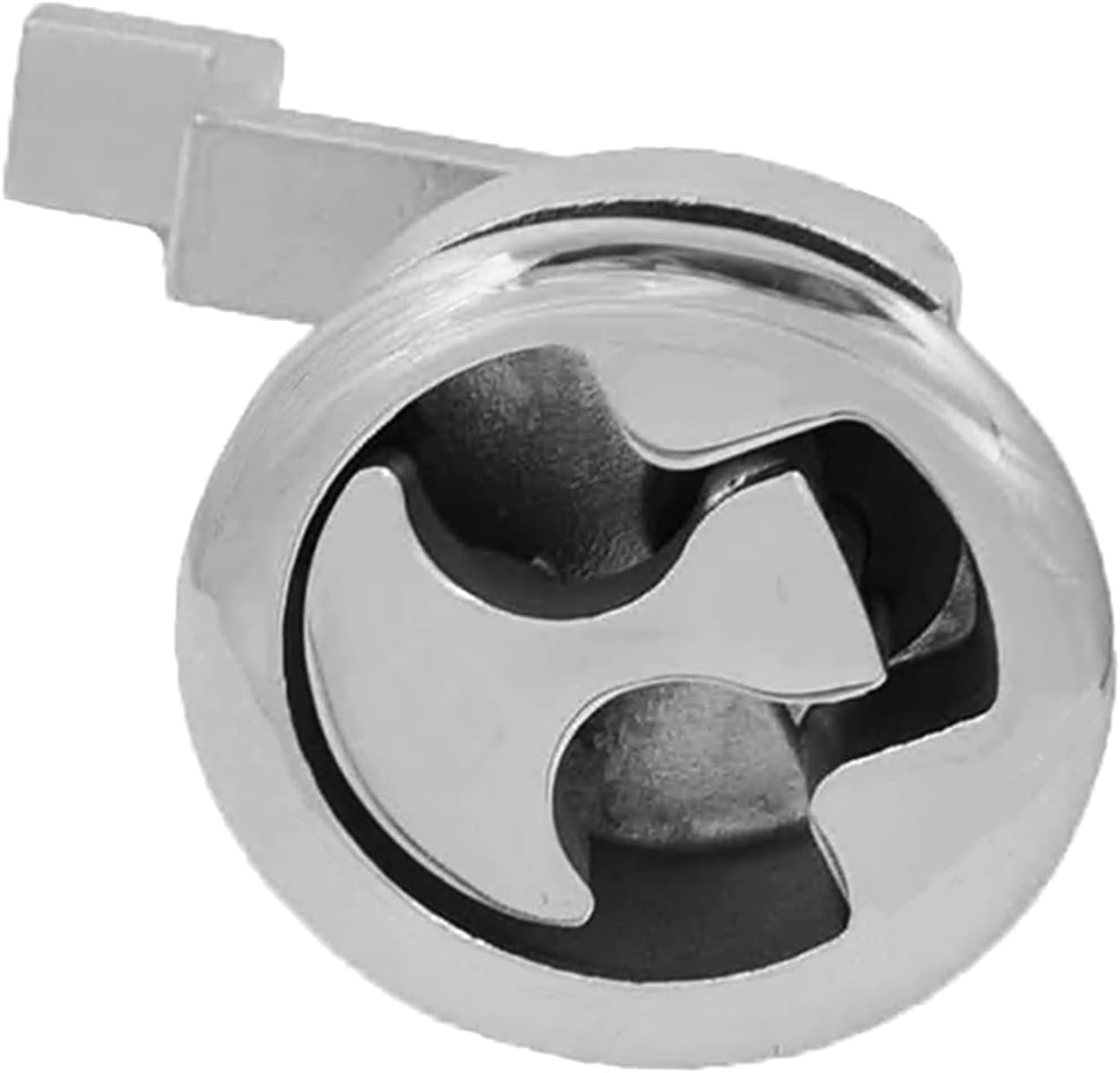 2Pcs Marine Grade Stainless Steel Floor Buckle Hatch Latch Flush Turning Lift Handle Recessed Pull Ring Non-Locking with Lock - Image 7
