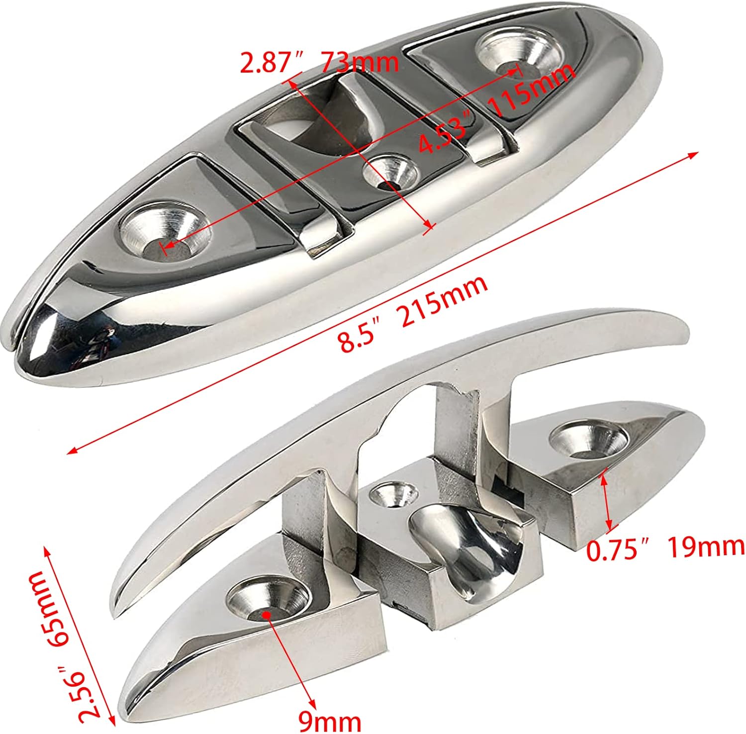 Boat Folding Cleat 8-1/2