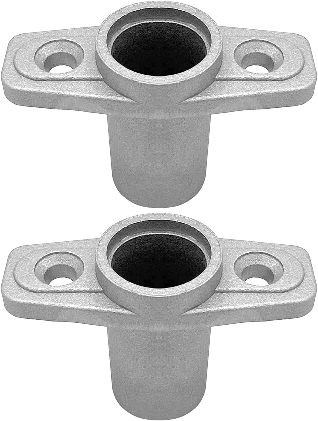2Pcs Top Mount Aluminum Oar Lock Socket Holder T-Shaped Closed Bottom Boat Hardware Replacement for Boat/Yacht Parts - Image 1