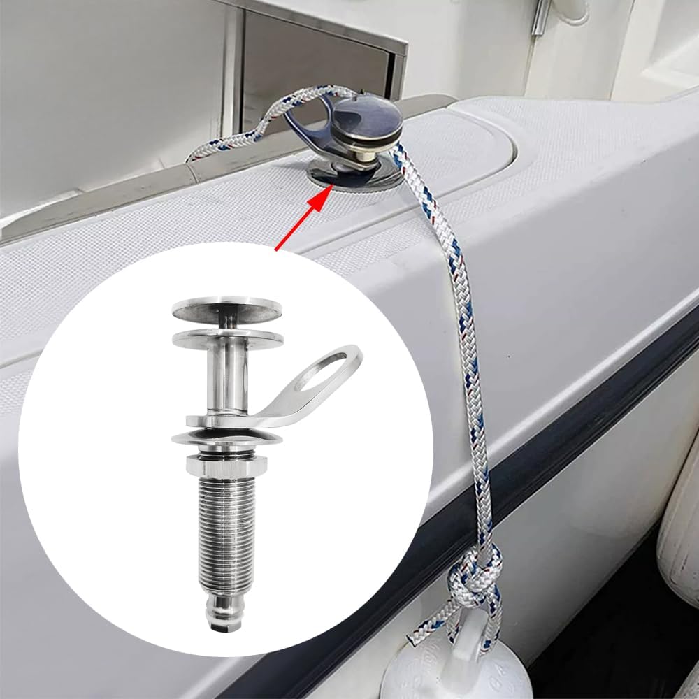 316 Stainless Steel Quick Release Bumper Boat Fender Holder Mount Cleat Hook Accessories - Image 5