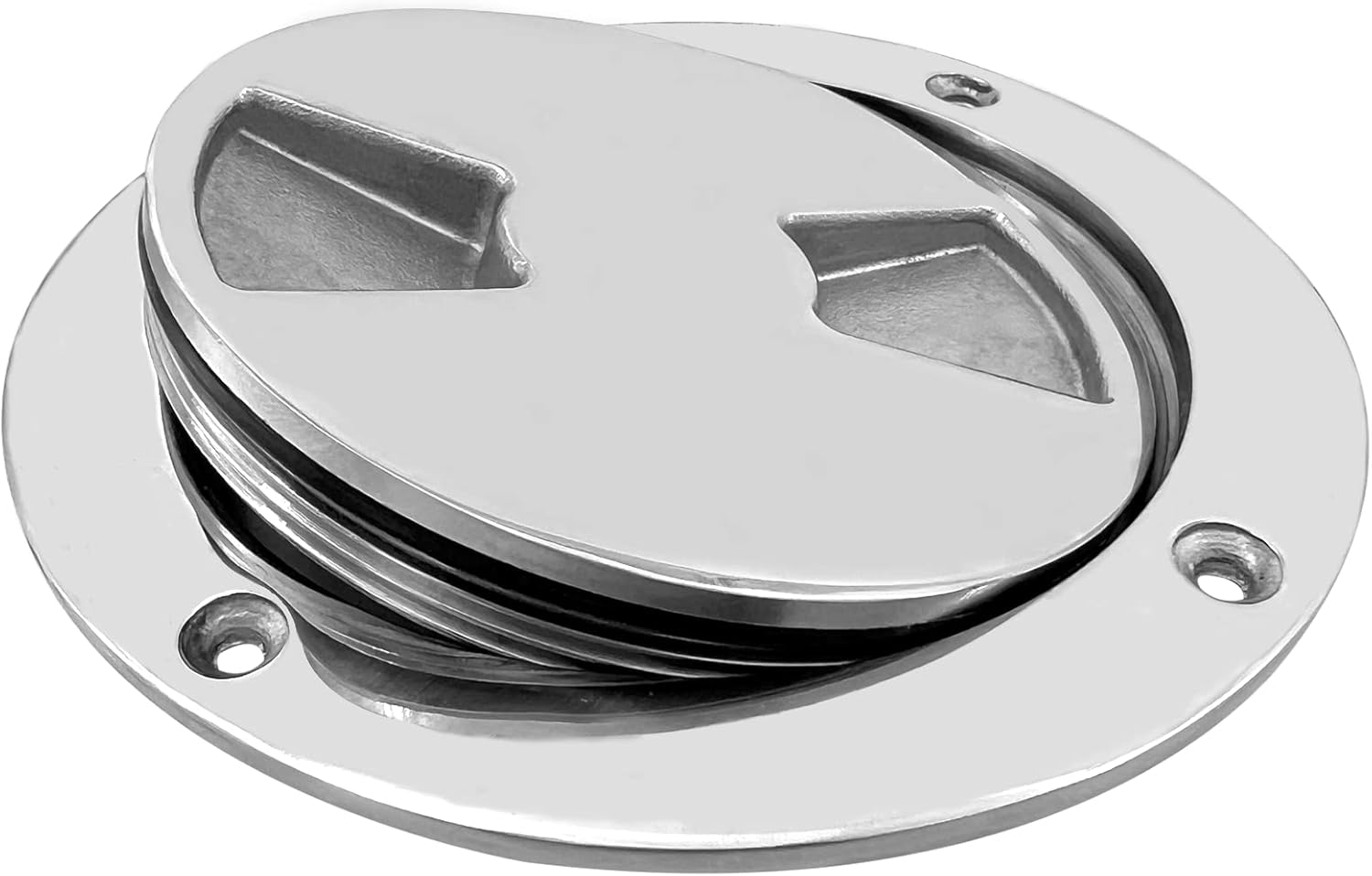 5 inch Hatch 316 Stainless Steel Round Non Slip Inspection Deck Plate with Detachable Cover for Marine Boat Yacht - Image 6