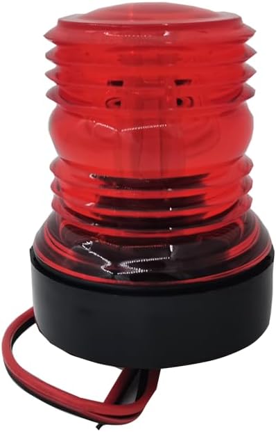 Boat Yacht Navigation Anchor Lights All Round 360° Red 12V LED Daylight Waterproof Signal - Image 1