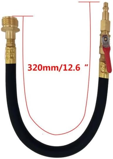 Flush Hose Fitting Kit RV Winterizing with Sprinkler Blowout Adapter,Shut Off Valve For RV, Camper, Boat, Motorhome Systems - Image 2