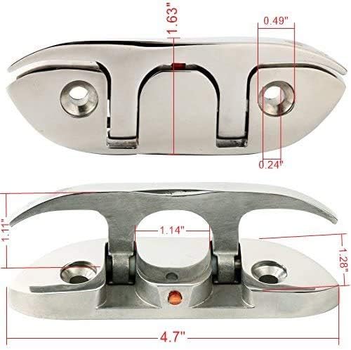 Boat2 Pcs Folding Cleat 4-1/2