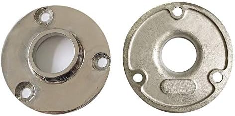 2Pcs 1-inch 90° Stainless Steel Floor Flange Pipe Decor Malleable Cast Fitting Boat Round Base Handrail Fittings Furniture DIY Wall - Image 3