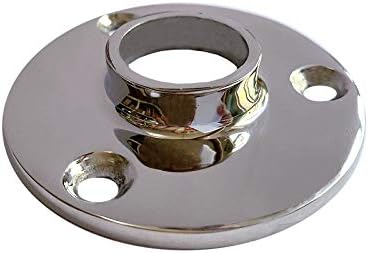 2Pcs 1-inch 90° Stainless Steel Floor Flange Pipe Decor Malleable Cast Fitting Boat Round Base Handrail Fittings Furniture DIY Wall - Image 4