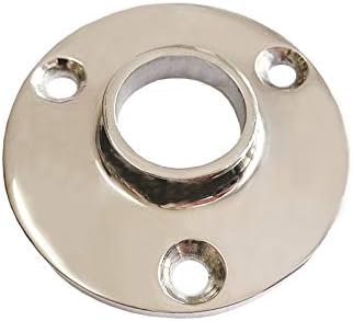 2Pcs 1-inch 90° Stainless Steel Floor Flange Pipe Decor Malleable Cast Fitting Boat Round Base Handrail Fittings Furniture DIY Wall - Image 5