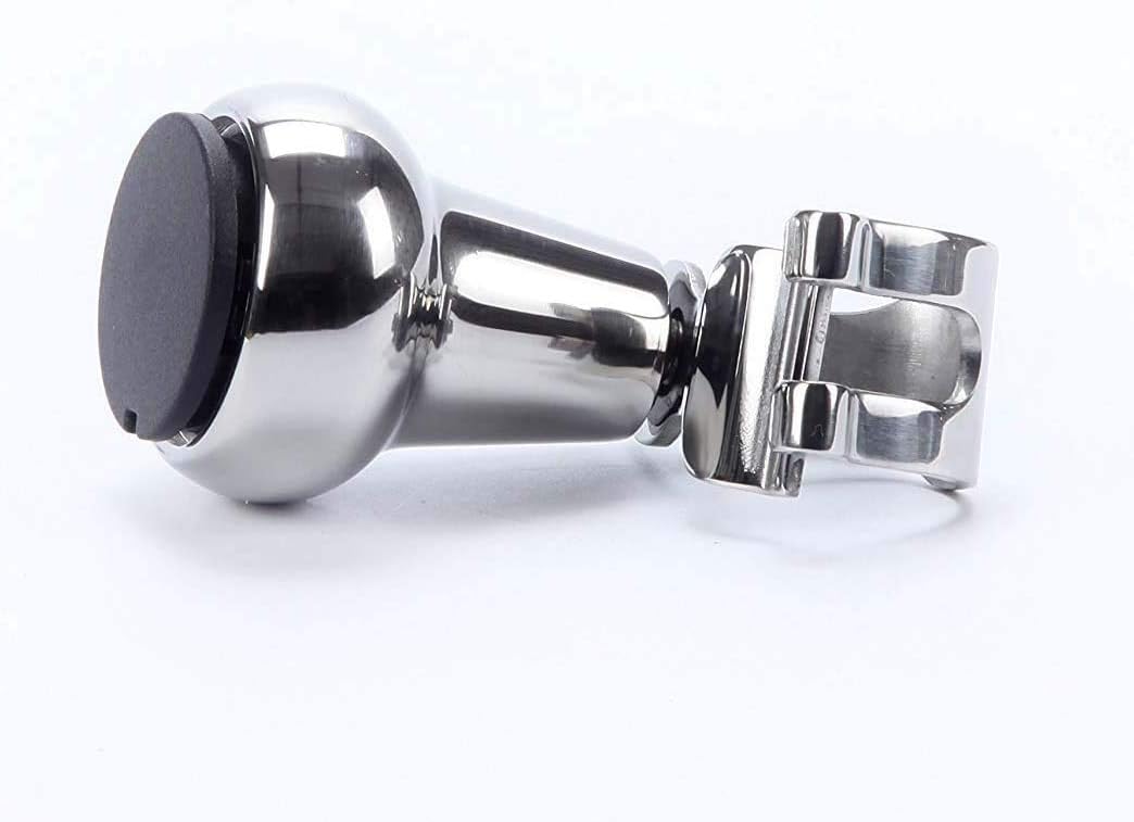 316 Stainless Steel Boat Steering Wheel Knob, Maneuvering Knob with Black Nylon Cover - Image 1