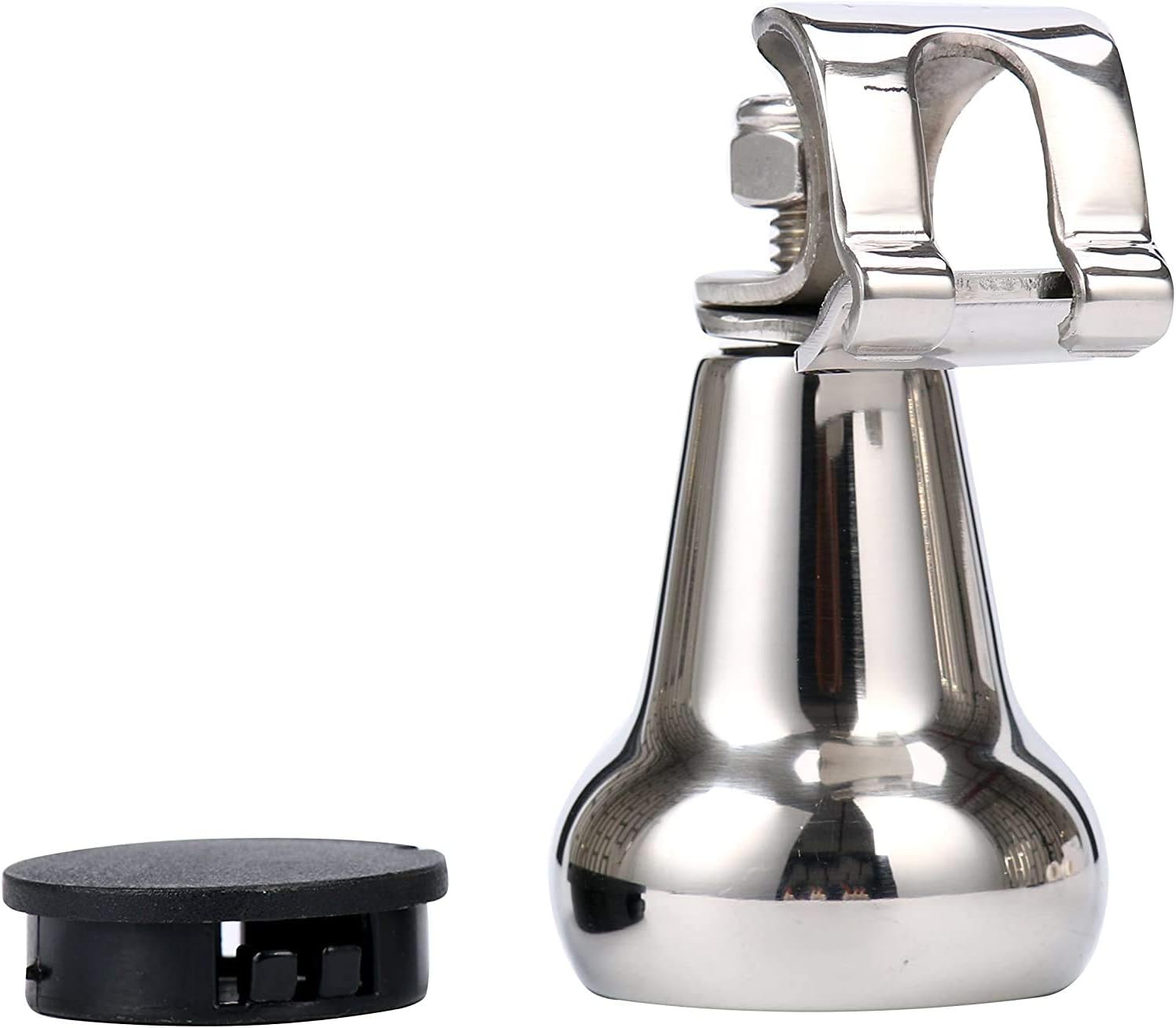 316 Stainless Steel Boat Steering Wheel Knob, Maneuvering Knob with Black Nylon Cover - Image 2