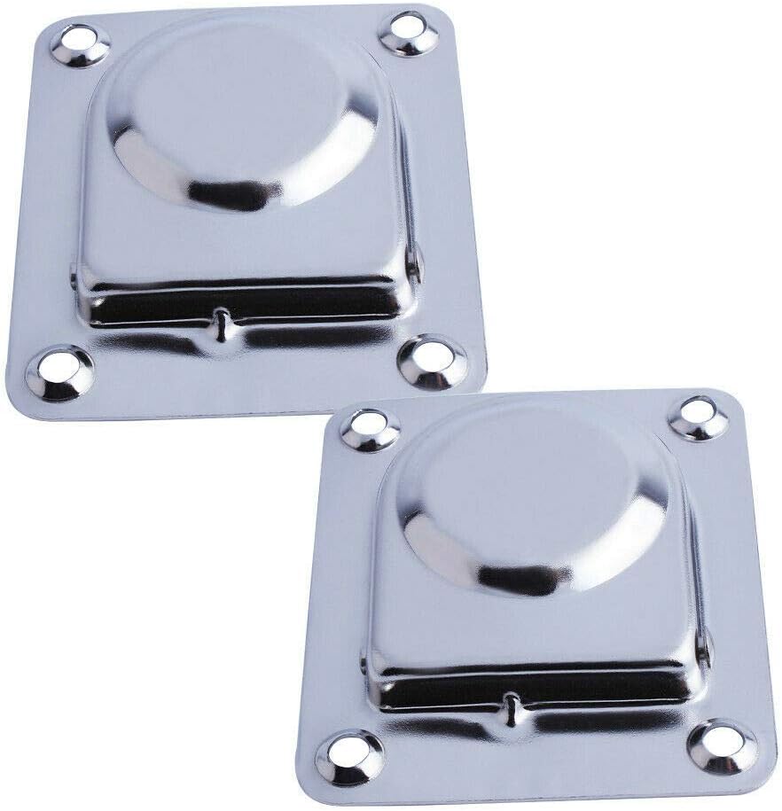 Stainless Steel Rectangular Recessed Hatch Pull Flush Mount Ring Latch Lift Handle Marine Boat (2 PCs)  65x56mm - Image 2