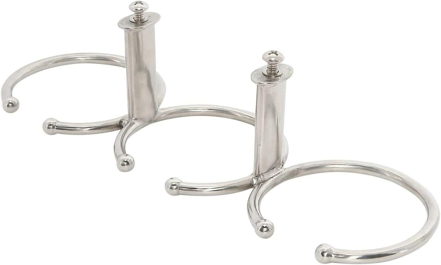 Boat Triple Ring Cup Drink Holder, Stainless Steel 316 Holder Polished for Yacht Truck Car Apartment RV- Open Design (1pcs) - Image 1