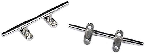 Heavy 316 Stainless Steel Dock Cleat Boat Open Base 5 inch (2PCS) - Image 6