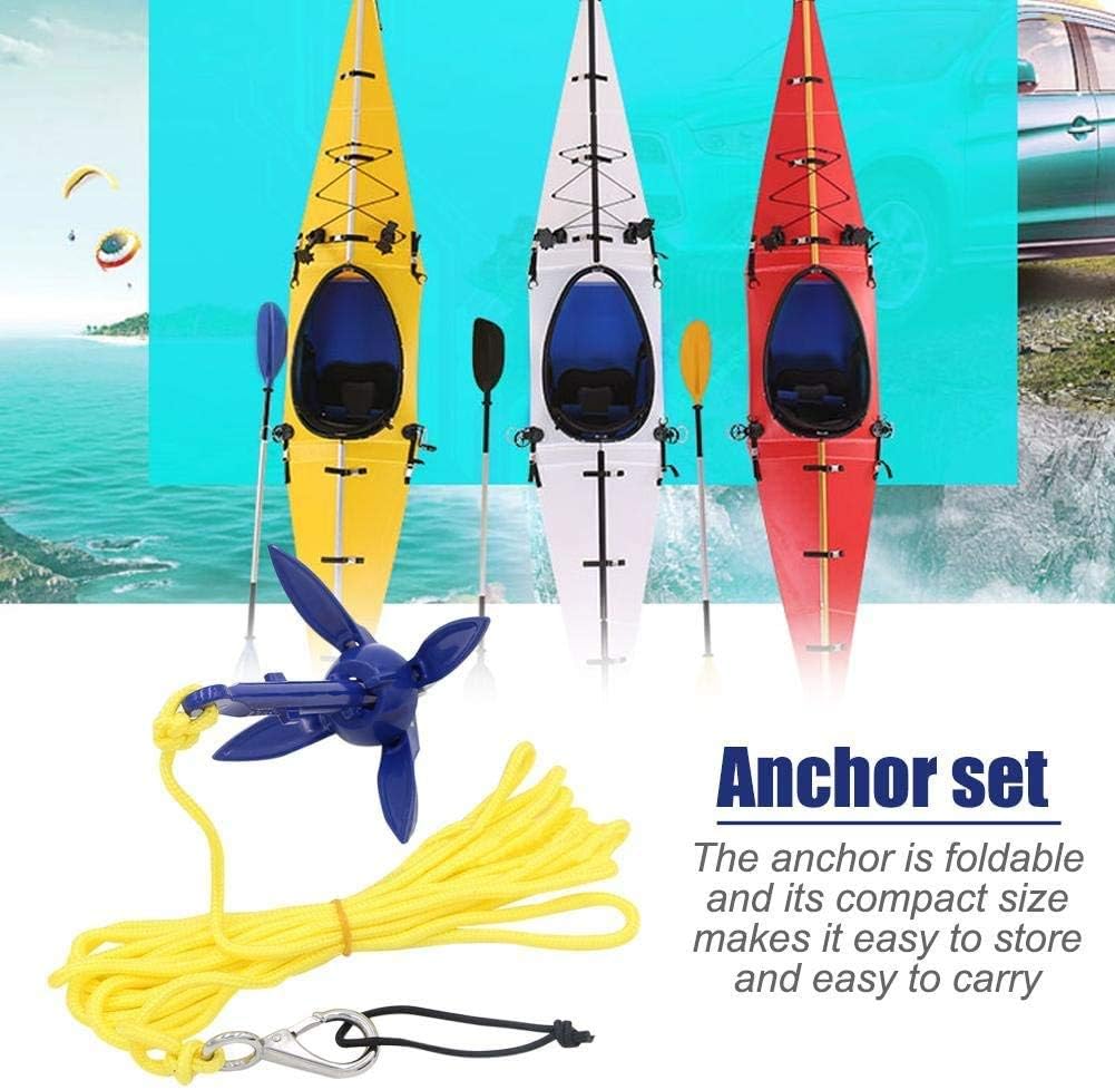 Kayak Anchor Kits 0.53lb (240g) Portable Folding Buoy Kit Canoe Raft Boat Sailboat Fishing Complete Grapnel for Small Boats, Kayaks Etc - Image 2
