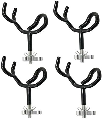 Boat Rod Holder 20 Degree Steel Wire Fishing Pole with PVC Dipped and Mounting Base(4PCS) - Image 1