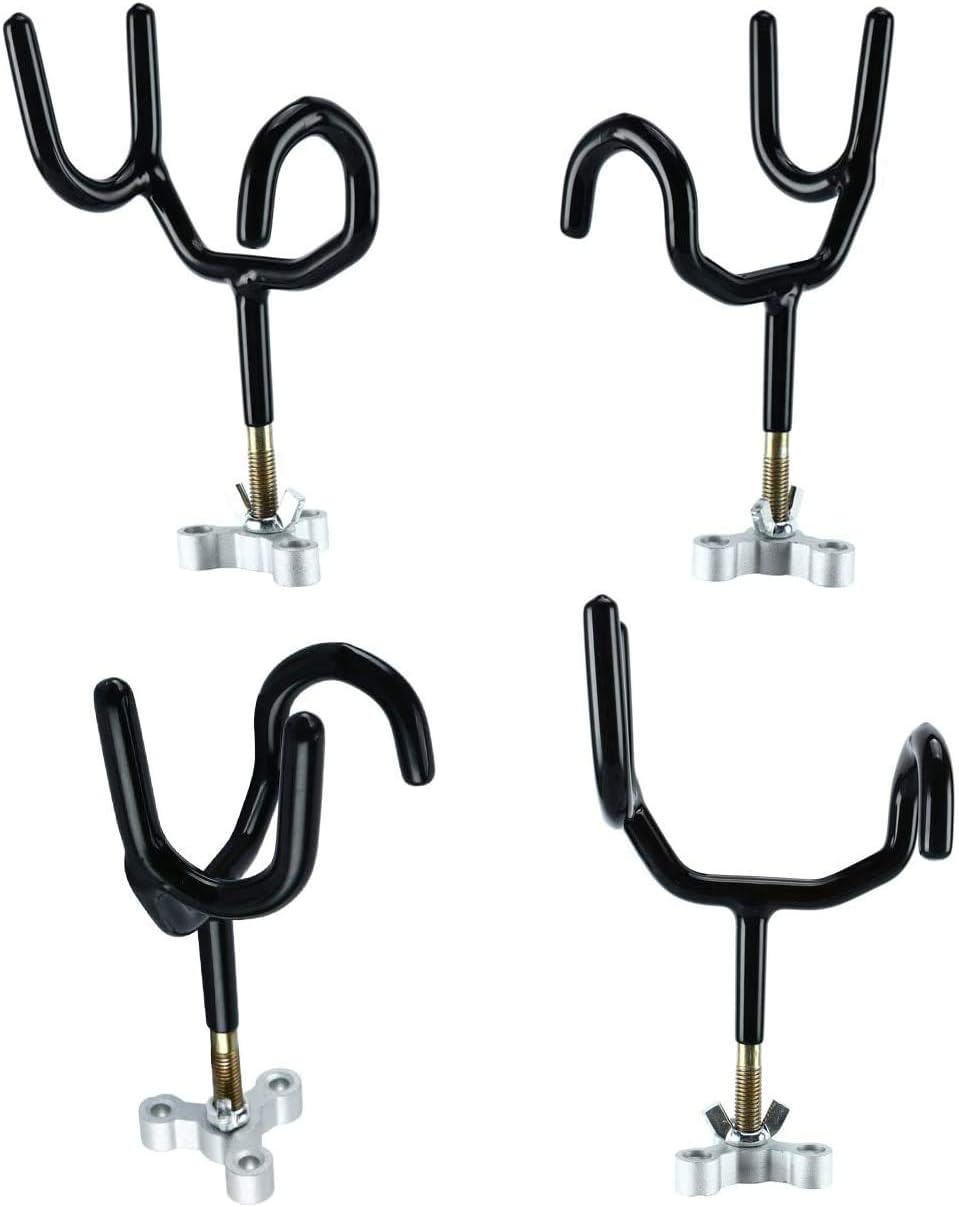 Boat Rod Holder 20 Degree Steel Wire Fishing Pole with PVC Dipped and Mounting Base(4PCS) - Image 2