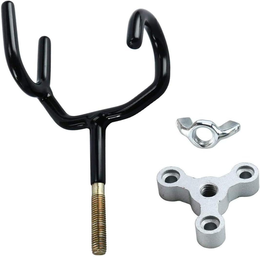 Boat Rod Holder 20 Degree Steel Wire Fishing Pole with PVC Dipped and Mounting Base(4PCS) - Image 3
