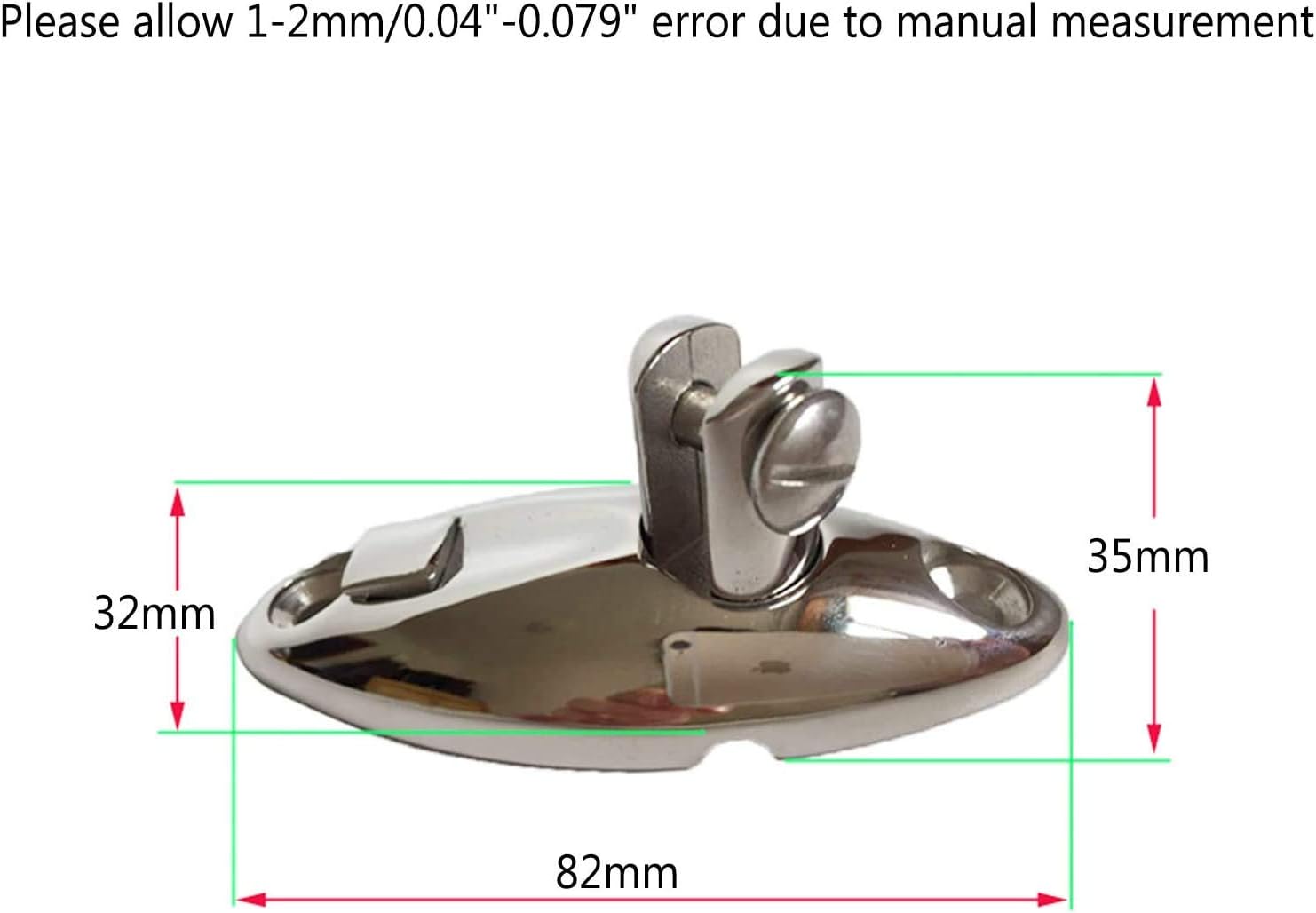 Heavy Duty 360 Degrees Swivel Quick Release Deck Hinge Side Mount 316 Stainless Steel Boat Bimini Top Hardware Without fasterneres - Image 2