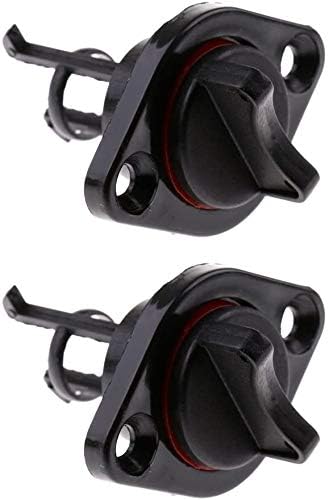 25mm 1'' Black Nylon Marine Yacht Drain Plug Bung Socket Sailing Fishing Boat Captive Screw & for Dinghy Kayak Canoes Boats Stop Water Infiltration - Image 1