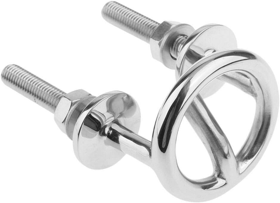 Marine Stainless Steel Transom Mount Ski Tow Hook Water Eye Hitch for Boats 2-1/2