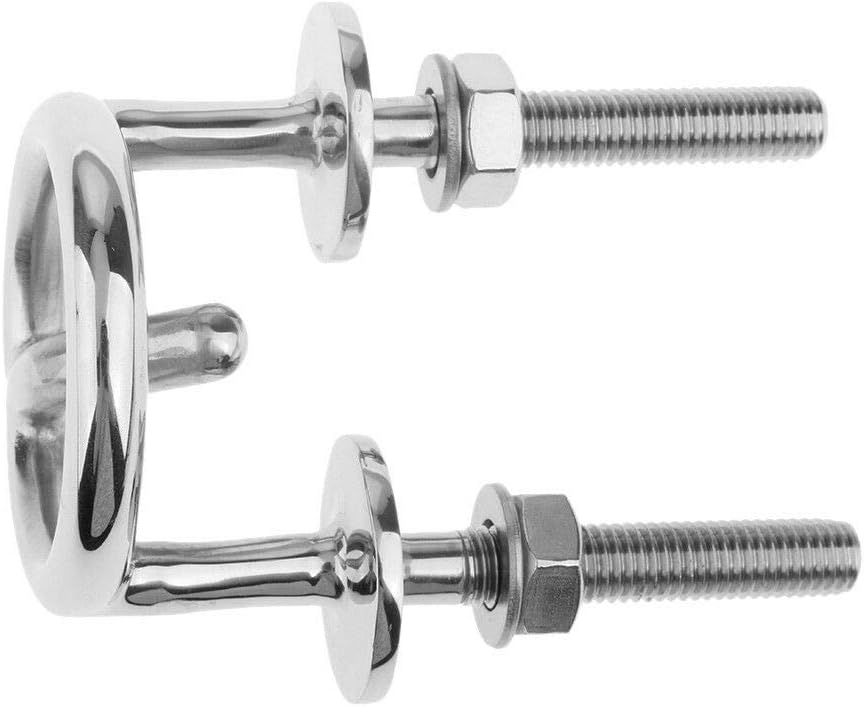 Marine Stainless Steel Transom Mount Ski Tow Hook Water Eye Hitch for Boats 2-1/2
