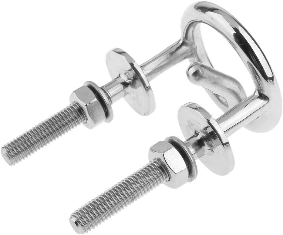 Marine Stainless Steel Transom Mount Ski Tow Hook Water Eye Hitch for Boats 2-1/2