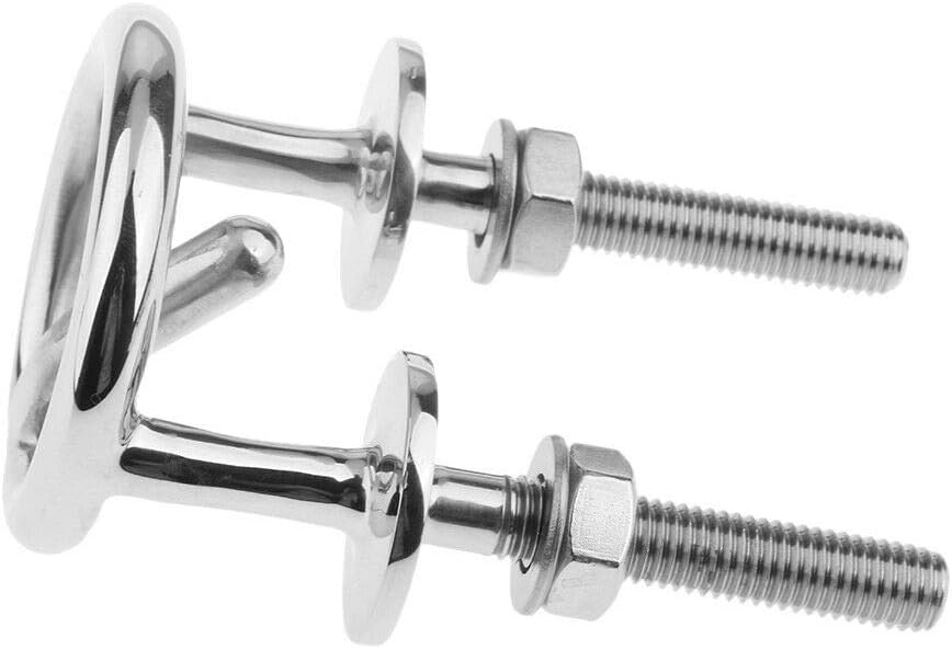 Marine Stainless Steel Transom Mount Ski Tow Hook Water Eye Hitch for Boats 2-1/2