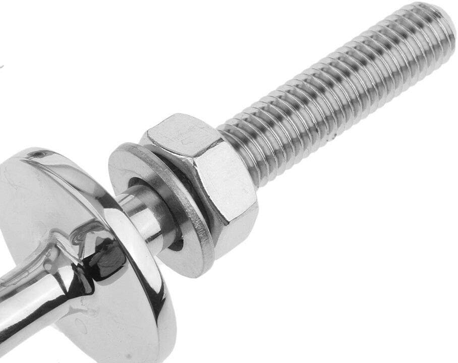 Marine Stainless Steel Transom Mount Ski Tow Hook Water Eye Hitch for Boats 2-1/2