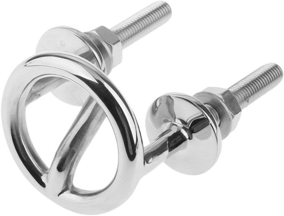 Marine Stainless Steel Transom Mount Ski Tow Hook Water Eye Hitch for Boats 2-1/2