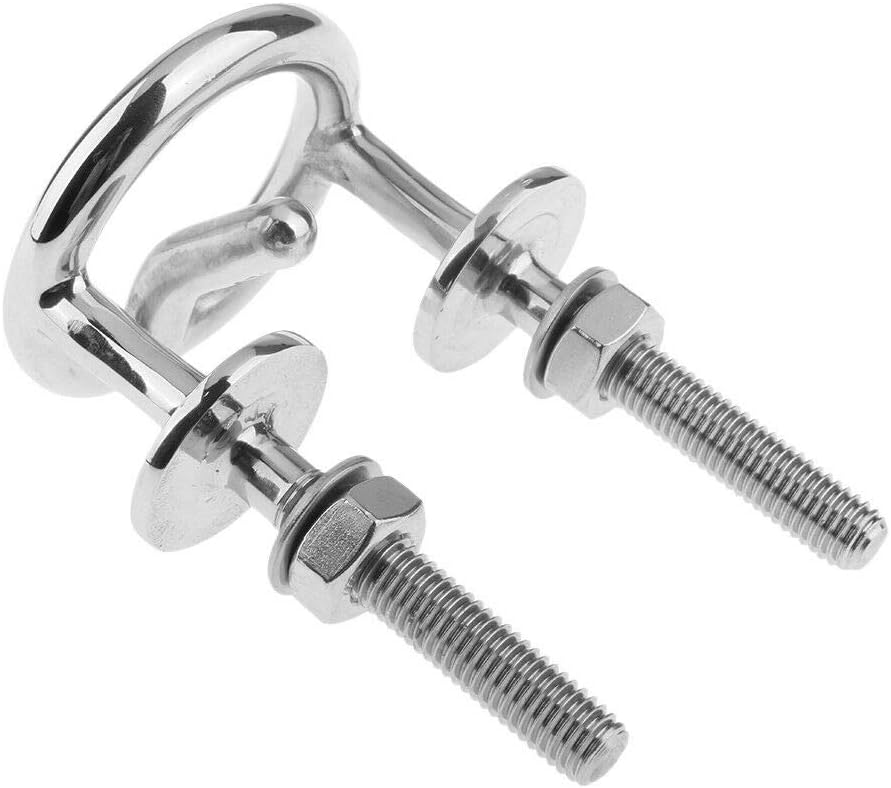 Marine Stainless Steel Transom Mount Ski Tow Hook Water Eye Hitch for Boats 2-1/2