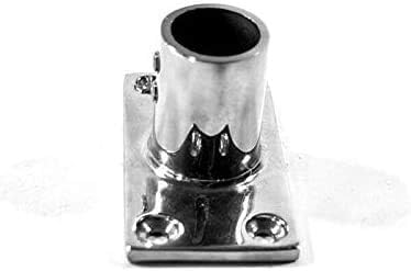 Stainless Steel Boat Rectangular Base Handrail Fittings 90 Degree 1