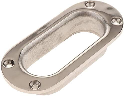 Hawse Pipe Silver Winch Cable Lead Guide Stainless Steel Rectangular Boat Fairlead for Marine Ship Yacht - Image 5