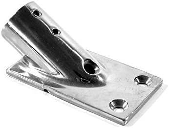 316 Stainless Steel 30 Degree Marine Boat Hand Rail Fitting Rectangular Stanchion Base for Pipe 7/8