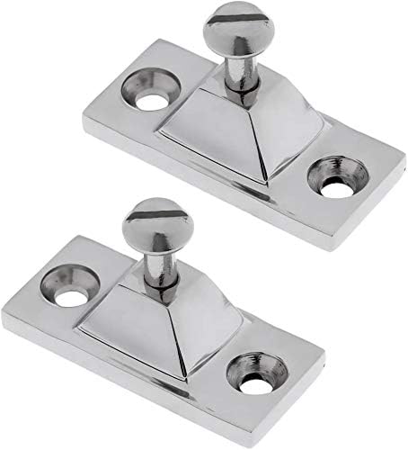 2PCS Bimini Top Side Mount Deck Hinge Fitting Hardware Base High Polished Marine Grade 316 Stainless Steel - Image 1