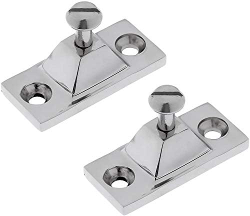 2PCS Bimini Top Side Mount Deck Hinge Fitting Hardware Base High Polished Marine Grade 316 Stainless Steel - Image 2