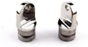 2PCS Stainless Steel Boat Bimini Top Inside Eye end 1'' Rounded Hardware - Image 1